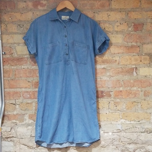 Marine Layer Daisy Chambray Tunic Dress - Picture 4 of 8
